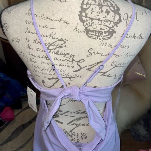 LAVENDER SUNDRESS W:YIN& YANG TIE BACK - Picture 6 of 10